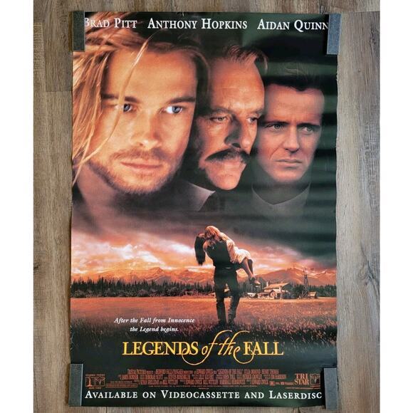 Other - Legends of the Fall (1994) DVD VHS‎ Movie Poster, Original, SS Rolled Brad Pitt